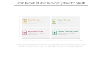 Grade Records Student Transcript System Ppt Sample