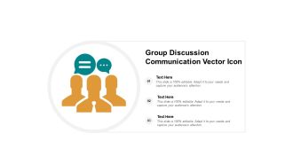 Group Discussion Communication Vector Icon Ppt PowerPoint Presentation Styles Clipart Images