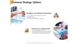Growth Strategy And Growth Management Implementation Customer Strategy Options Ppt Show Sample PDF