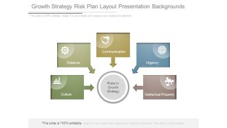 Growth Strategy Risk Plan Layout Presentation Backgrounds