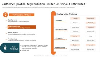 Guide For Brand Customer Profile Segmentation Based On Various Attributes Background PDF