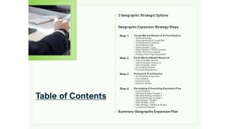 Guide To Overseas Expansion Plan For Corporate Entity Table Of Contents Microsoft PDF
