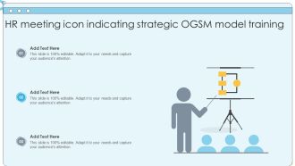 HR Meeting Icon Indicating Strategic OGSM Model Training Professional PDF