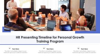 HR Presenting Timeline For Personal Growth Training Program Ppt Layouts Graphics PDF