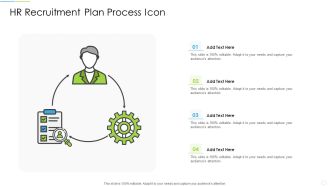 HR Recruitment Plan Process Icon Themes PDF