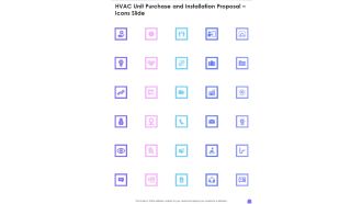HVAC Unit Purchase And Installation Proposal Icons Slide One Pager Sample Example Document