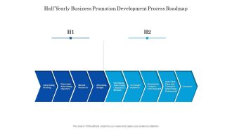 Half Yearly Business Promotion Development Process Roadmap Pictures