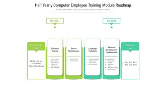 Half Yearly Computer Employee Training Module Roadmap Formats