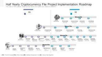 Half Yearly Cryptocurrency File Project Implementation Roadmap Template PDF