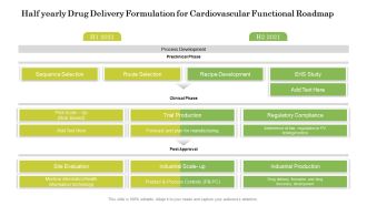 Half Yearly Drug Delivery Formulation For Cardiovascular Functional Roadmap Designs