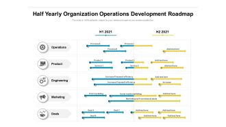 Half Yearly Organization Operations Development Roadmap Template
