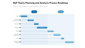 Half Yearly Planning And Analysis Process Roadmap Sample