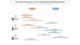 Half Yearly Roadmap For Online Data Storage Technology Adoption Download