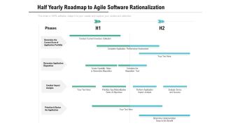 Half Yearly Roadmap To Agile Software Rationalization Inspiration