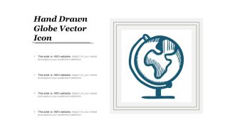 Hand Drawn Globe Vector Icon Ppt PowerPoint Presentation Infographics Ideas