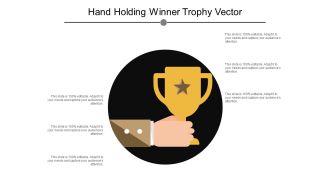 Hand Holding Winner Trophy Vector Ppt PowerPoint Presentation Ideas Slideshow