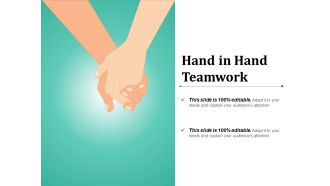 Hand In Hand Teamwork Ppt PowerPoint Presentation Pictures Gridlines