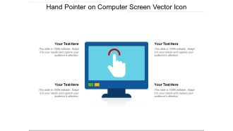 Hand Pointer On Computer Screen Vector Icon Ppt PowerPoint Presentation Icon Infographics PDF