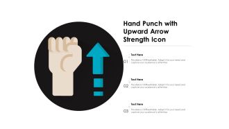 Hand Punch With Upward Arrow Strength Icon Ppt PowerPoint Presentation File Inspiration PDF