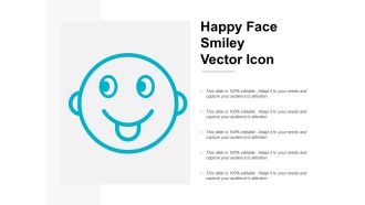 Happy Face Smiley Vector Icon Ppt PowerPoint Presentation File Guide
