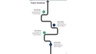 Health And Medication Proposal Project Roadmap One Pager Sample Example Document