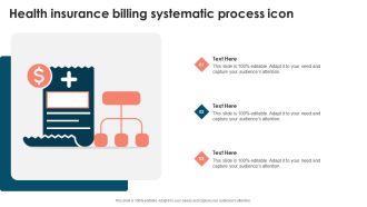 Health Insurance Billing Systematic Process Icon Introduction PDF