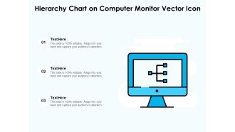 Hierarchy Chart On Computer Monitor Vector Icon Ppt PowerPoint Presentation Gallery Aids PDF