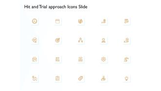 Hit And Trial Approach Icons Slide Ppt Model Information PDF