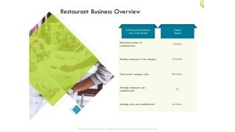 Hotel Management Plan Restaurant Business Overview Background PDF