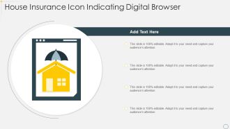 House Insurance Icon Indicating Digital Browser Guidelines PDF