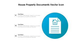 House Property Documents Vector Icon Ppt PowerPoint Presentation Gallery Diagrams PDF