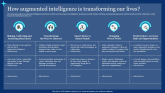 How Augmented Intelligence Is Transforming Our Lives Ppt PowerPoint Presentation File Example File PDF