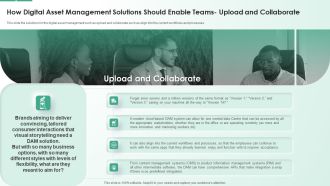 How Digital Asset Management Solutions Should Enable Teams Upload And Collaborate Download PDF