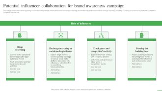 How To Boost Brand Recognition Potential Influencer Collaboration For Brand Awareness Mockup PDF