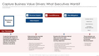 How To Evaluate And Develop The Organizational Value Of IT Service Capture Business Value Drivers Mockup PDF