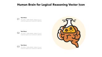 Human Brain For Logical Reasoning Vector Icon Ppt PowerPoint Presentation Styles Format PDF