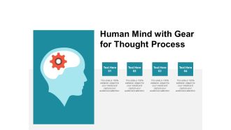 Human Mind With Gear For Thought Process Ppt PowerPoint Presentation Infographics Themes