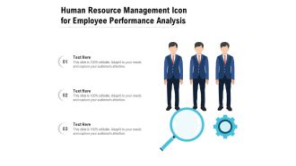 Human Resource Management Icon For Employee Performance Analysis Ppt PowerPoint Presentation Icon Mockup PDF