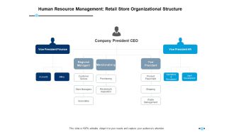 Human Resource Management Retail Store Organizational Structure Regional Managers Ppt PowerPoint Presentation Professional Inspiration