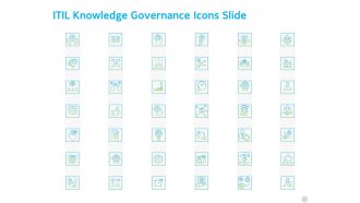 ITIL Knowledge Governance Icons Slide Ppt PowerPoint Presentation Show Example PDF