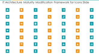 IT Architecture Maturity Modification Framework For Icons Slide Ppt Professional Infographic Template PDF
