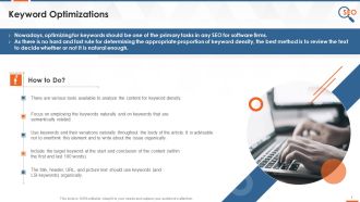 IT Company SEO Approach Optimize Keywords Training Ppt