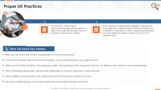 IT Company SEO Approach UX Guidelines Training Ppt