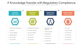 IT Knowledge Transfer With Regulatory Compliance Ppt PowerPoint Presentation Summary Influencers PDF