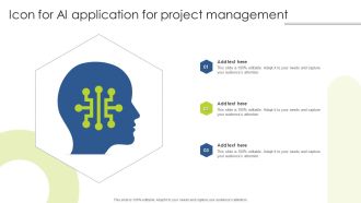 Icon For AI Application For Project Management Portrait PDF