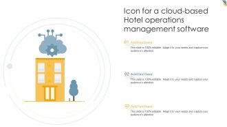 Icon For A Cloud-Based Hotel Operations Management Software Structure PDF