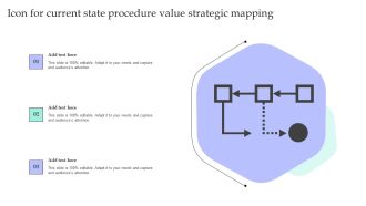 Icon For Current State Procedure Value Strategic Mapping Mockup PDF
