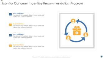 Icon For Customer Incentive Recommendation Program Ideas PDF