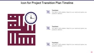 Icon For Project Transition Plan Timeline Guidelines PDF