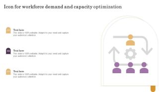 Icon For Workforce Demand And Capacity Optimization Icons PDF